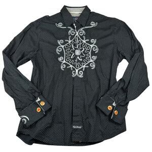 English Laundry Christopher Wicks Embroidered Shirt M